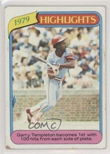 1980 Topps 1979 Highlights Garry Templeton #5 5wg
