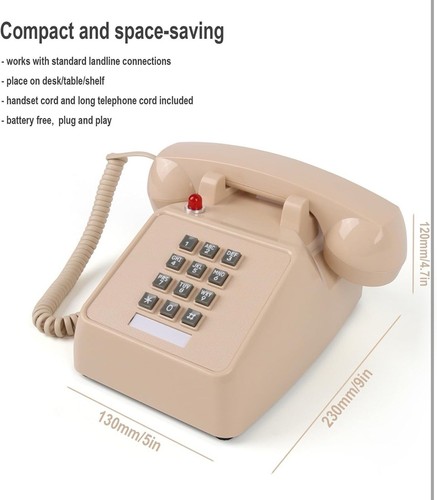 Landline Telephone Elderly Large Big Button Loud Volume Old Retro Vintage 80s - Zdjęcie 7 z 19