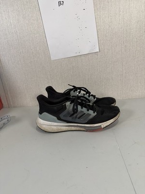 Adidas EQ21 Run Running Shoes Sneakers Black Grey Gray White GZ0604 Men 8.5