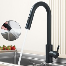 Modern 360° Kitchen Sink Mixer Tap Pull Out Spout Spray Single Lever Mono Taps