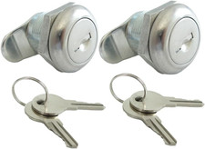 Truck Tool Box Lock Replacement Set with Keys - 5/8" Latch Cylinder, 2 Pack