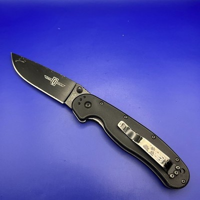 Ontario RAT 1 AUS8 Blade Black G10 Folding Pocket Knife