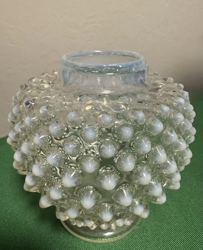 Small Vase Vintage Fenton Hobnail Opalescent Measures 4 3/4" Tall
