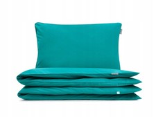 Bettwäsche Set Seegrün 140x200cm + 80x70cm Baumwolle Reißverschluss
