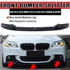 For 11-16 BMW F10 5 Series M Sport Front Carbon Look Front Lip Spoiler Splitter