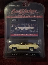 (JL-1) 1/64 Greenlight 1972 Barrett Jackson Oldsmobile Cutlas 442