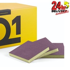 Q1 Double Sided Sanding Sponges Micro Fine Violet P1000 P1200 P1500 Box of 50