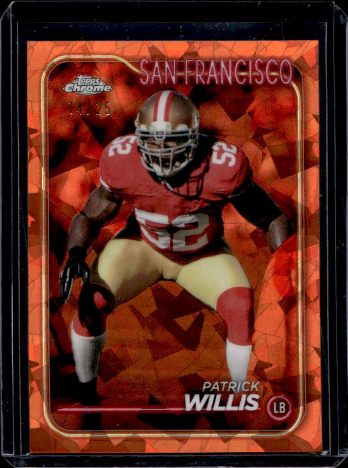 2024 Topps Chrome Sapphire Edition Patrick Willis Orange Refractor #14/25 49ers