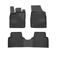 FußMatten Gummimatten No.77 Antirutsch FüR Vw ID.3 2020-2026 Tpe Schwarz 3 Tlg