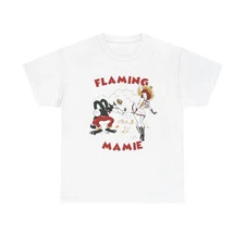 Flaming Mamie Vintage Graphic T Shirt Unisex Heavy Cotton Tee NEW Gift