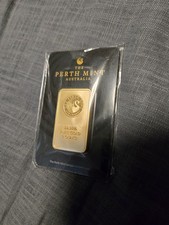 The Perth Mint 1 oz 99.99% Gold Bar Bullion 1 Ounce Fine Gold 1 oz Total Content 3900.00 per troy oz