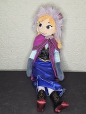 DISNEY STORE FROZEN ANNA 20" STUFFED PLUSH DOLL