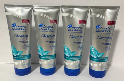 4x Head & Shoulders Peppermint Tea Tree Dandruff Daily Conditioner 10.6oz E