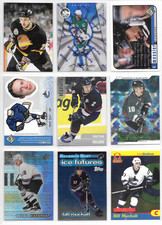 Late 90s Vancouver CANUCKS - Lot of 9 INSERT Hockey Cards - Bure Ohlund Messier