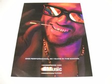 USHER diamond teeth and Billboard cover (no label) 2-Sided 2024 Promo Display Ad