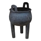 Chinese Bronze Ding Censer Tripod Vessel Archaistic Late Ming Qing Antique 30cm