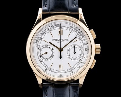 Patek Philippe 5170J-001 5170J Chronograph 18K Yellow Gold Silver Dial