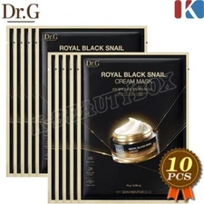 DR.G Royal Black Snail Cream Mask 16g x 10pcs Snail Mask Sheets Lifting Mask