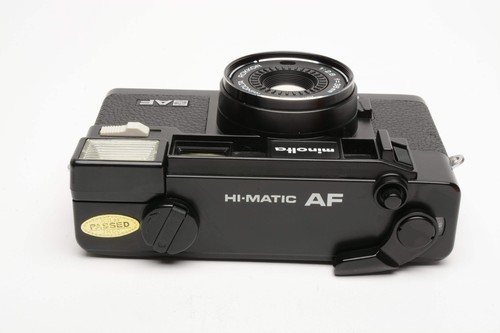 Minolta Hi-Matic AF 35mm Point&Shoot Rangefinder camera w/Case, nice! - Picture 4 of 13