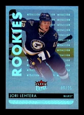 5-03-12 . 2014-15 fleer ultra rookie redemption platinum /25 #221 jori lehtera