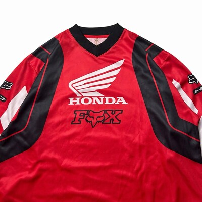Maillot Honda Racer Iconic Bleu Rouge - Maillot Cross