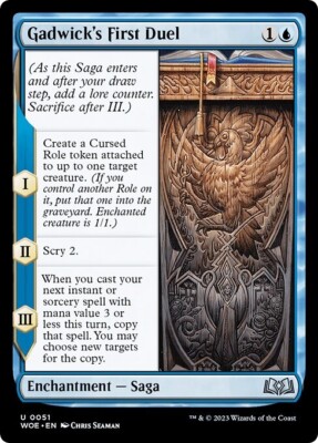 GADWICK'S FIRST DUEL x4 mtg NM Wilds of Eldraine 4 Unc