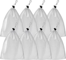 8 Pool Vacuum Mesh Bag Replacement for Pool Vacuum Aquariums Ponds, 24 x 16 Inch