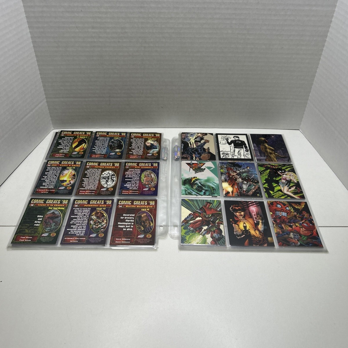 Comic Greats '98 Complete 72 Card Base Set W/ 3 Of 6 Omnichrome