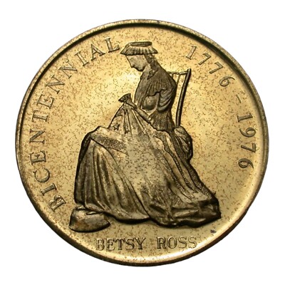 American Bicentennial Betsy Ross 38mm Medal | eBay