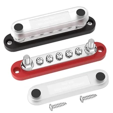 DAIERTEK 12V Bus Bar 150A Small Battery Power Distribution Block 12 Volt Positiv