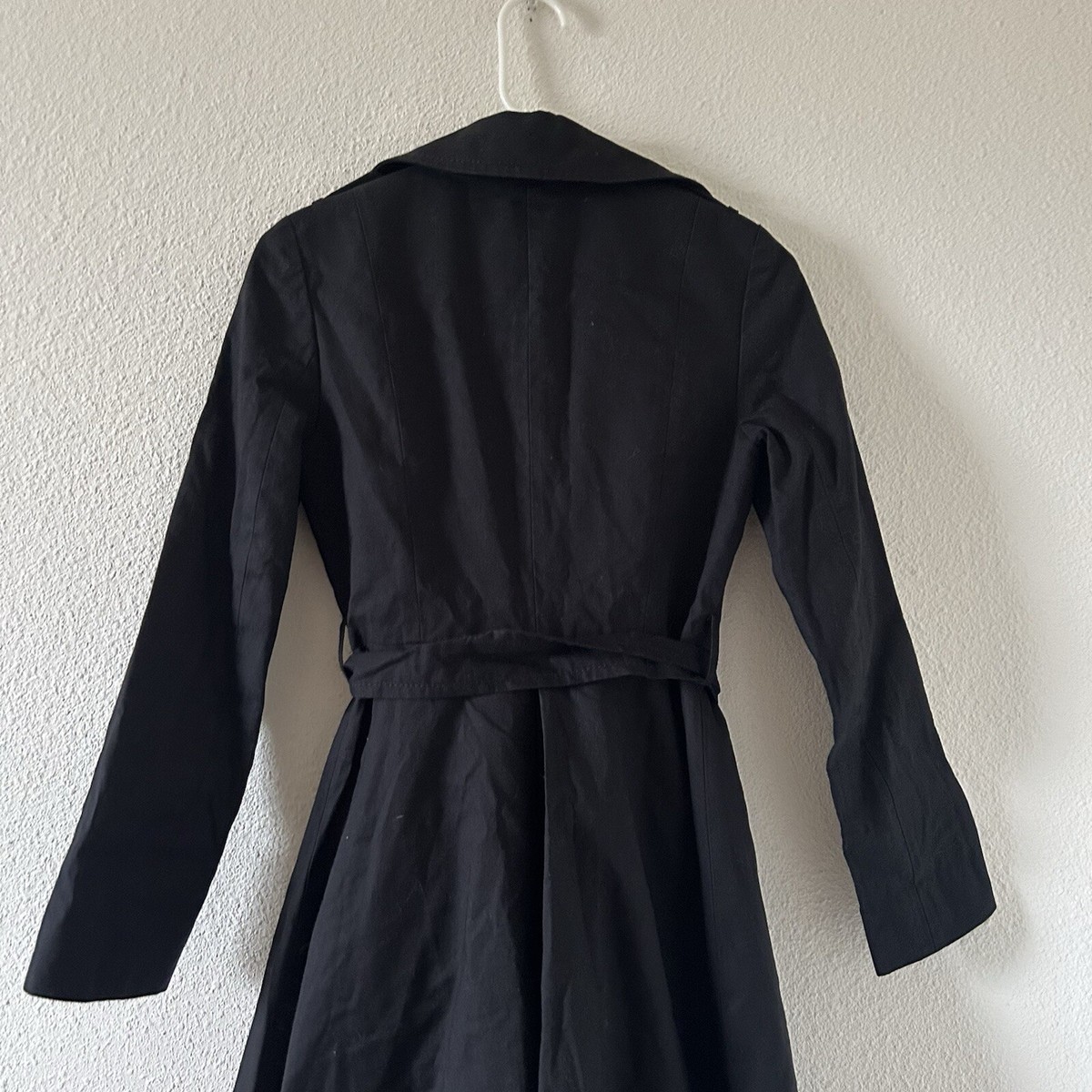 Kate Spade X Florence Broadhurst Black Scalloped Hem Trench Coat 
