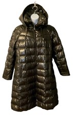 *mint* Nuage Xl Down Puffer Detachable Hood Black Full Zip Knee Coat
