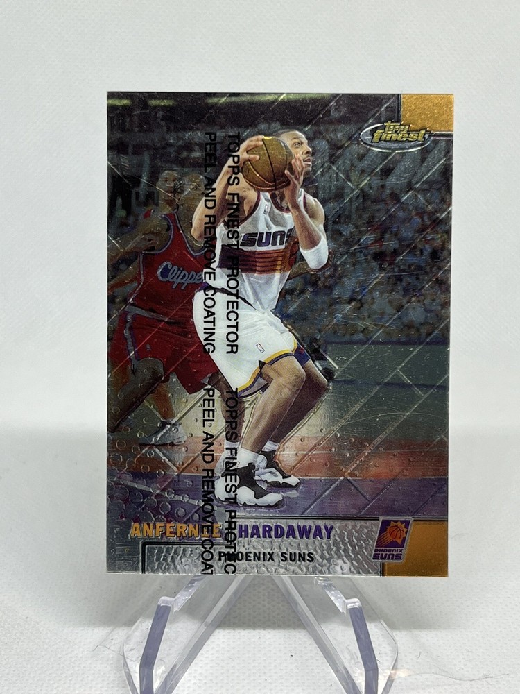 ANFERNEE HARDAWAY, 2000-01 TOPPS FINEST #190 w/ COATING, SUNS