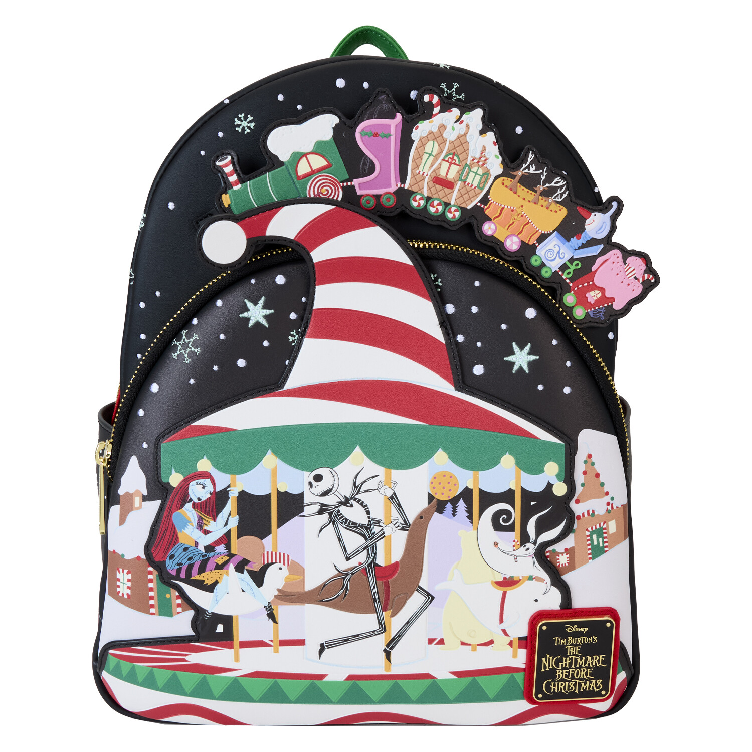 El Carrusel De Bastones De Caramelo De Pesadilla Antes De Navidad Mini Mochila