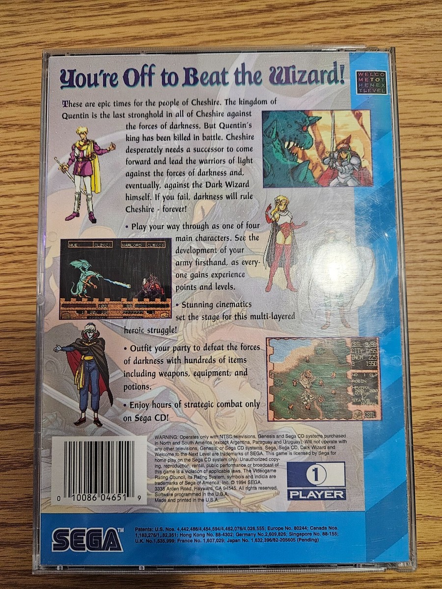 Dark Wizard (Yomigaerishi Yami No Madoushi) Sur Sega Mega-CD, édition Japonaise