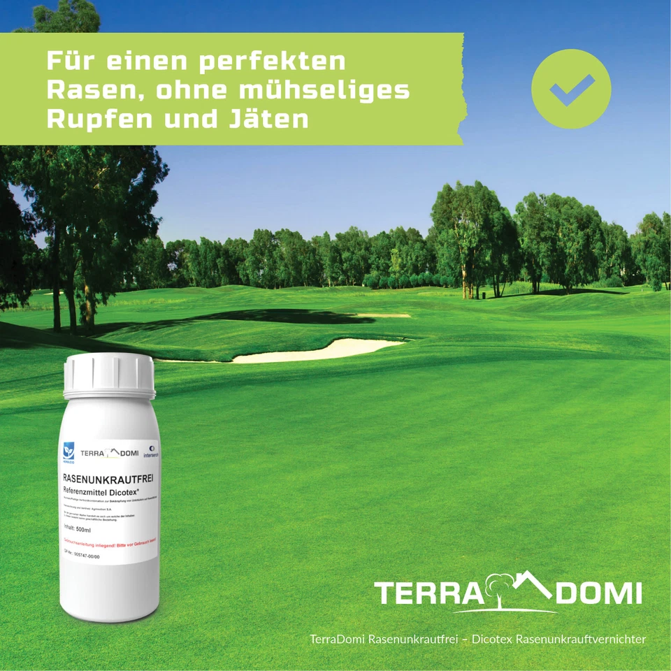 TerraDomi 500 ml Rasenunkrautvernichter für bis zu 600 m² Rasenfläche, Dicotex - Bild 4 von 4