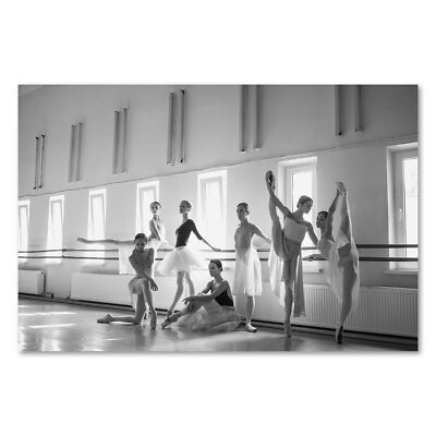 Postereck 1050 Poster Leinwand Ballett Studio, Frau Tanzen Sport Ballerina Tutu