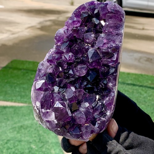 2.75LB Natural Amethyst geode quartz clustercrystal specimen Healing - 第 1/19 張圖片