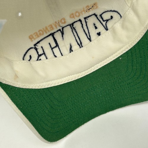 Vintage Bishop Dwenger High School Saints Hat Cap Youth White Snapback The Game - Picture 5 of 13