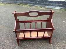 Vintage Mahogany Magazine Book Rack