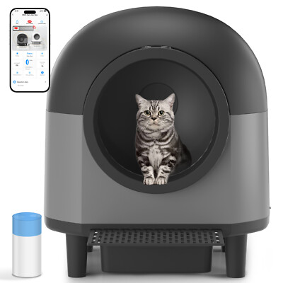 CATCOOL Cat Litter Box Robot Odor Removal Self Cleaning Auto Cat Litter Box 