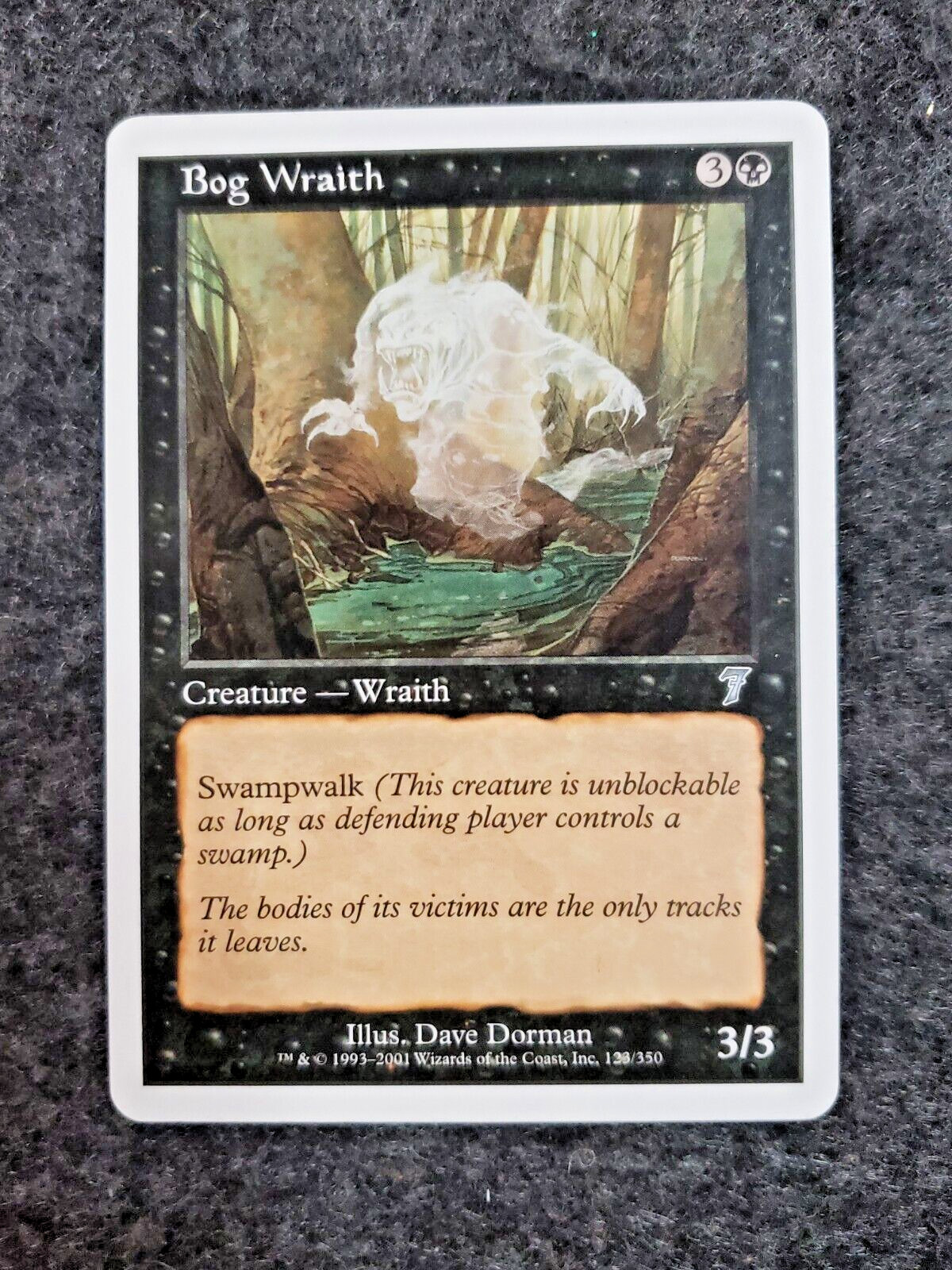 MTG BOG WRAITH 7th Edition Uncommon BLACK NM Magic the Gathering CARD (DS3D1J4)