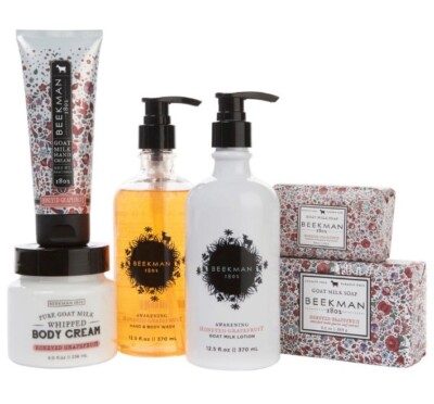 Beekman 1802 Goat Milk 6-piece Bath & Body Collection-Honeyed Grapefruit-Sealed