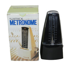 Samick Metronome SMM-88 Manual Mechanical Wind Up Black With Bell Piano Tempo