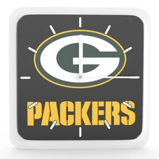 NFL Green Bay Packers Home Office Room Decor Wall Desk Clock Magnet 6"x6"