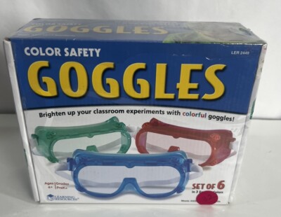 Learning Resources Colored Safety Goggles -  Set of 6 Goggles for Kids