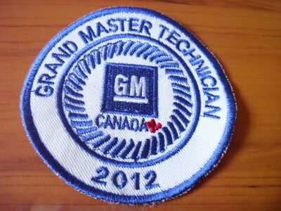 2012 GENERAL MOTORS GM TECHNICIAN GUILD EMBROIDERED PATCH FREE DOMESTIC SHIPPING