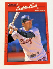 1989 Leaf Donruss '90 MLB Baseball Card #58 Carlton Fisk Chicago White Sox
