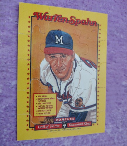 Juego de 56 tarjetas de béisbol Donruss The Rookies 1989 rompecabezas Spahn sellado Griffey - Imagen 6 de 7
