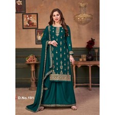 Punjabi Sangeet Function Wear Women's Ready Made Salwar Kameez With Plazzo Suits